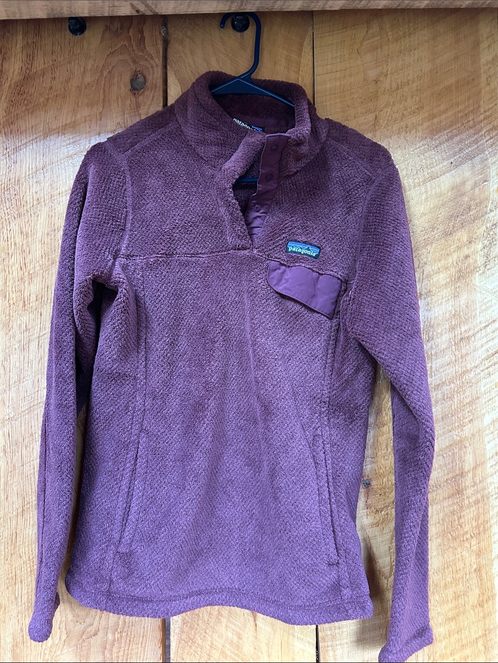 Patagonia Plum Snap-Neck Fleece Pullover